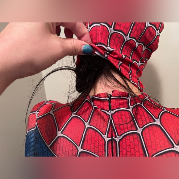 Original movie Spider-Man costume Adult cosplay Halloween men women unisex - Picture 10 of 13